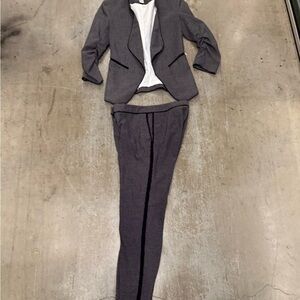 Gray Blazer and Pants Set